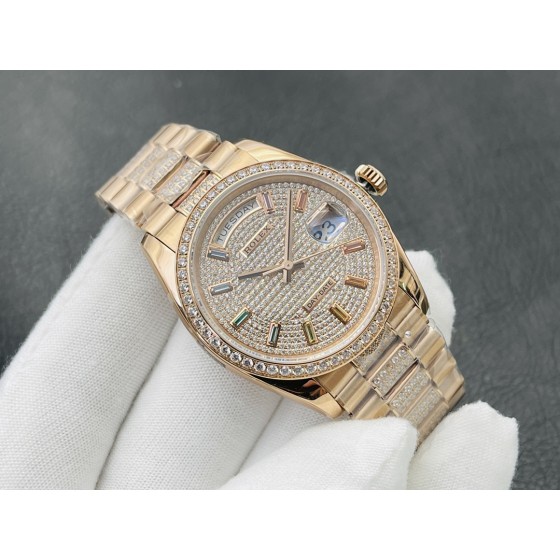 【 Rainbow Gradient Sapphire Starry Sky 】 Rolex Day-Datejust 36MM series, this watch carries many classic elements of Rolex