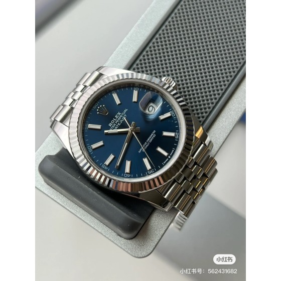 The hands-on effect of the latest Rolex Datejust 41mm model in "mint green" and "checkered blue"!