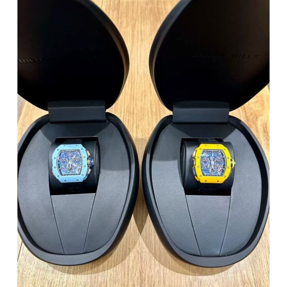 理查德米勒 RM65-01 全新颜色到货 活力黄色  蒂芙尼蓝色  非凡魅力，配色醒目又清新，有硬汉