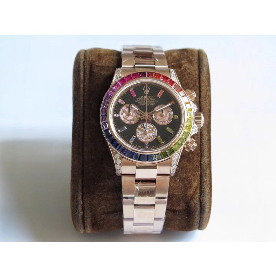 The strongest timed dungeon, the brand-new rainbow ring Daytona! 1: Upgrade the Angle of the rim and the size and color of the gemstone. The satin dial will be more lustrous.