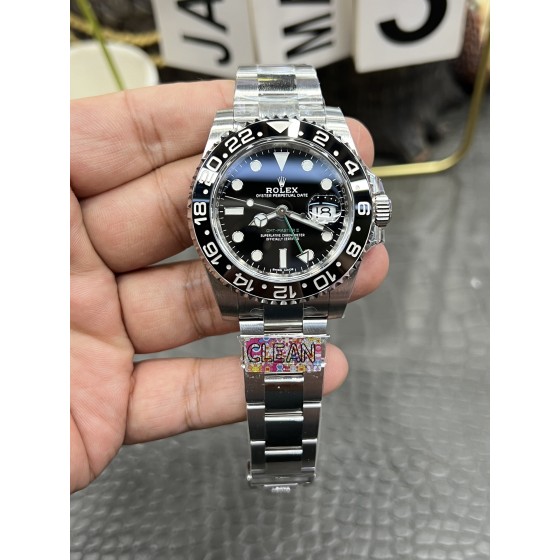 Rolex GMT /40mm small green hands/Equipped with a Shanghai movement modified from the Anton Cal.3186 automatic mechanical movement