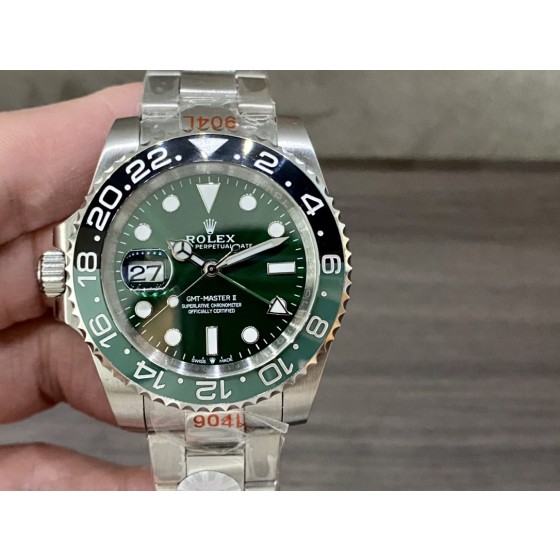 SK Factory Rolex GMT Green Dial Left-handed